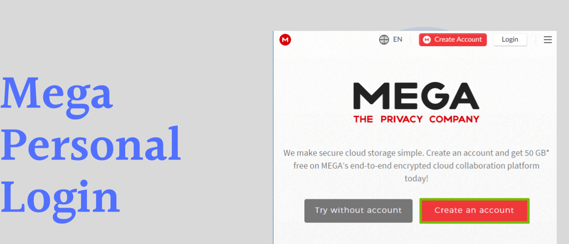 MEGA Personal Login Detailed Login Instructions