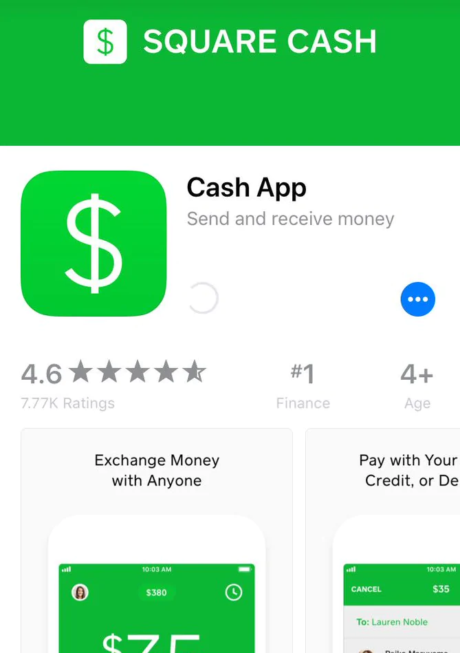 Open up your Cash app account